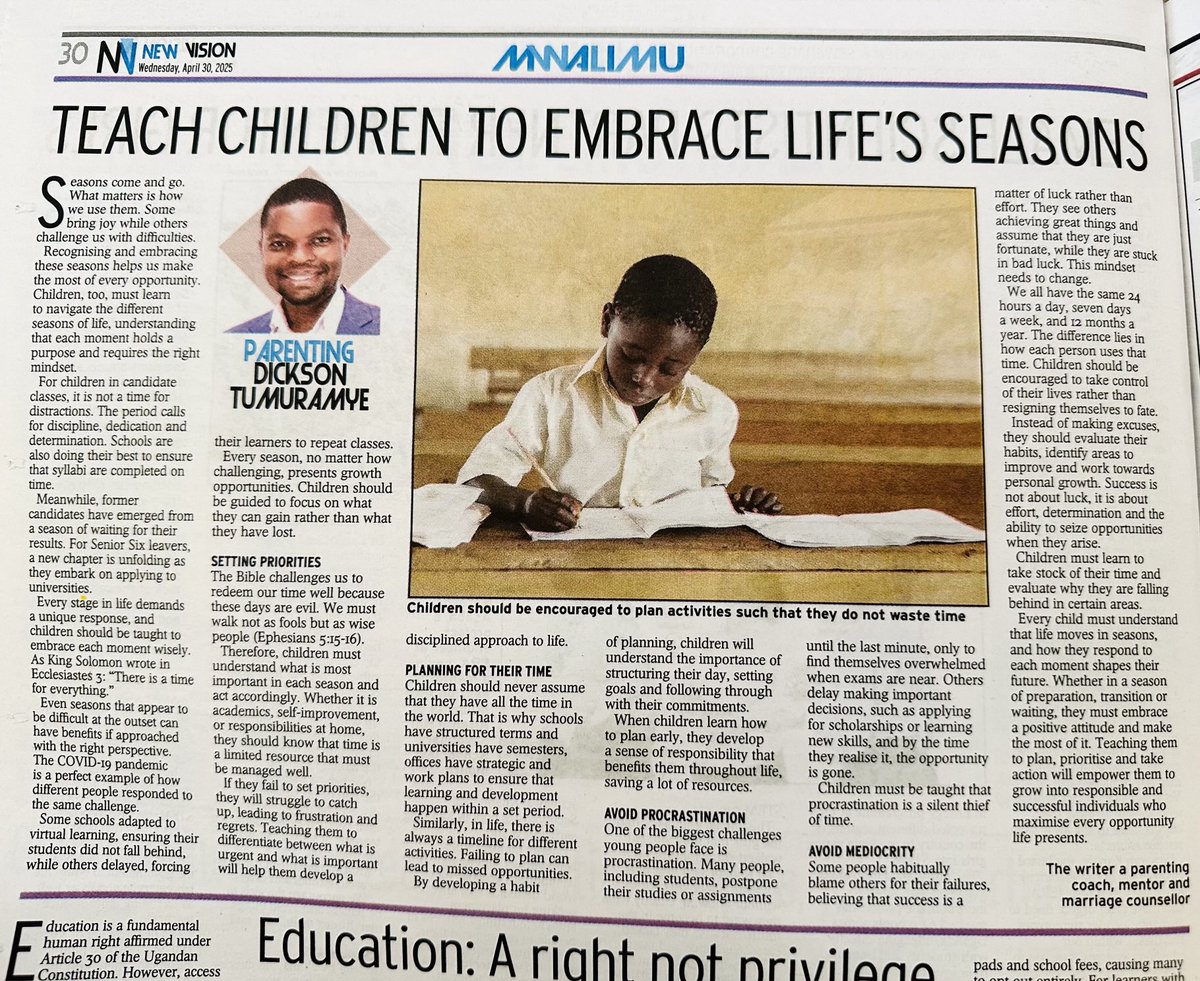 Dickson Tumuramye (@tumudick) on Twitter photo There are different seasons we go through in life. How much have you exposed your children to such seasons? ā¦<a href="/newvisionwire/">The New Vision</a>ā© There are different seasons we go through in life. How much have you exposed your children to such seasons? ā¦<a href="/newvisionwire/">The New Vision</a>ā©