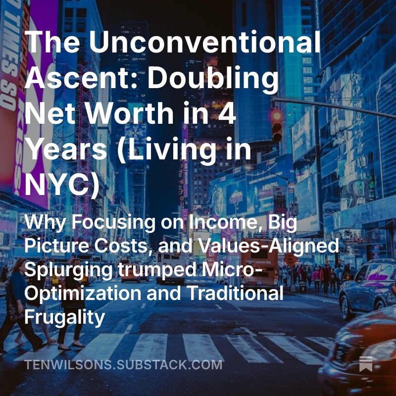 Learn from and follow the career and net worth progression of ordinary people building wealth in their 20s, 30s, 40s and 50s...