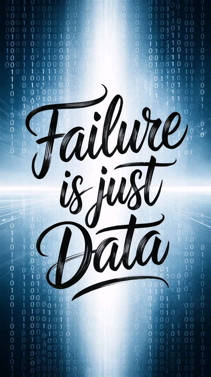 BS2OS's tweet image. Failure is just Data . . . 
and you are the data analyst.
Every setback? Just another experiment.
Congratulations — you’re doing science now. 🔬
#WisdomWednesdays #DataCollector #ScienceOfLife
