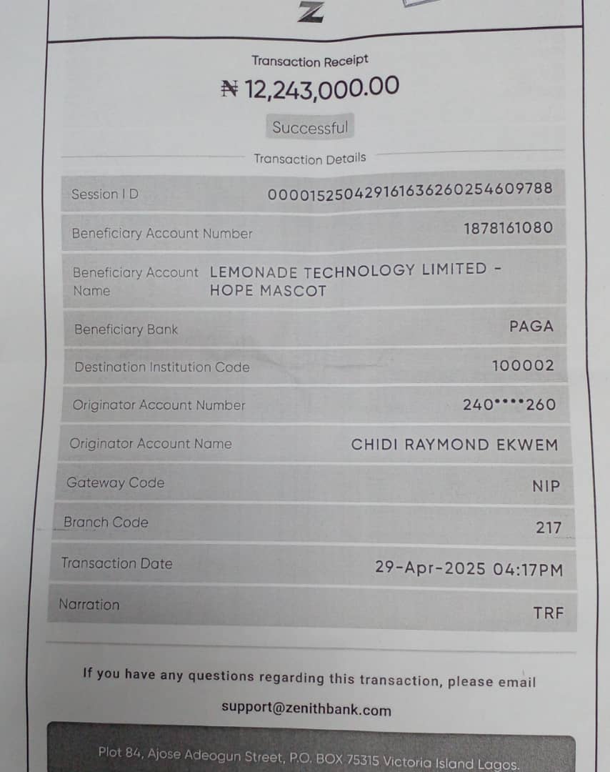 MascotHope's tweet photo. @UseLemfi @taadelodun @NIUKCommunity @Oluomoofderby Here is a detail of the transactions https://t.co/rRP5LQrWl0
