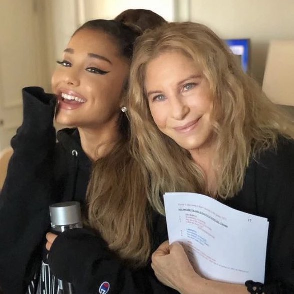 a new song by ariana grande, mariah carey &amp; barbra streisand will come out on june 27