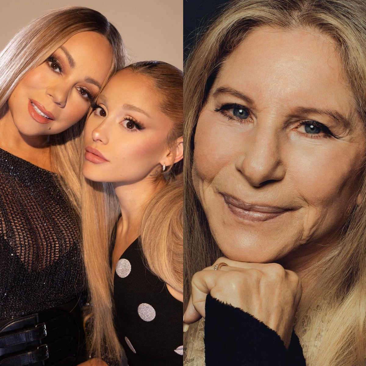 Barbra Streisand, Mariah Carey &amp; Ariana Grande have collaborated on a song for Barbra’s new album.

Out June 27th.