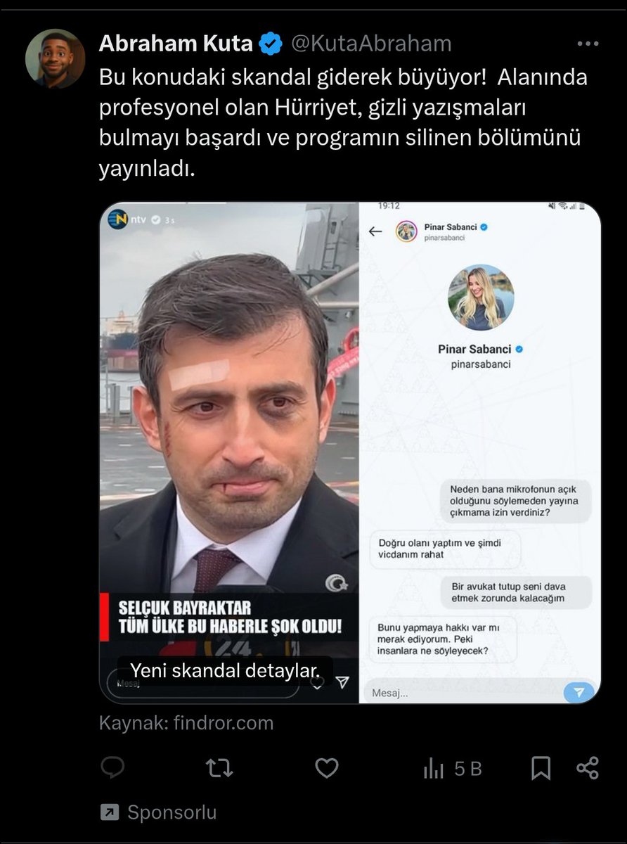 Sayın <a href="/Selcuk/">Selçuk Bayraktar</a> <a href="/BaykarTech/">BAYKAR</a> 

X'te aşağıdaki gibi paylaşımlar var. 
Muhakkak bilginiz vardır ama ben yine de hatırlatayım dedim. 
Çünkü sizi seviyoruz...
