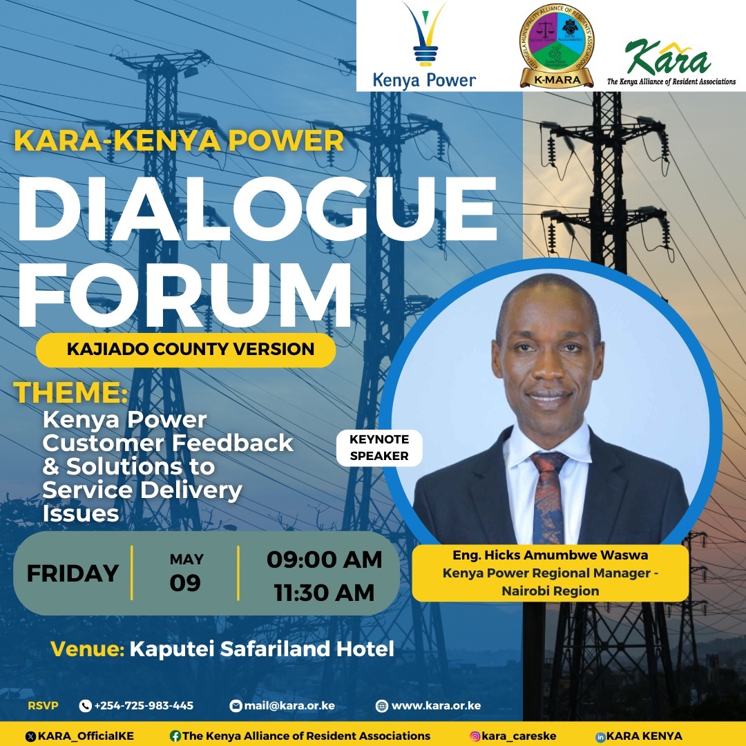 Kajiado Region KARA-Kenya Power Dialogue Forum on Service Delivery. Friday 9th May 2025