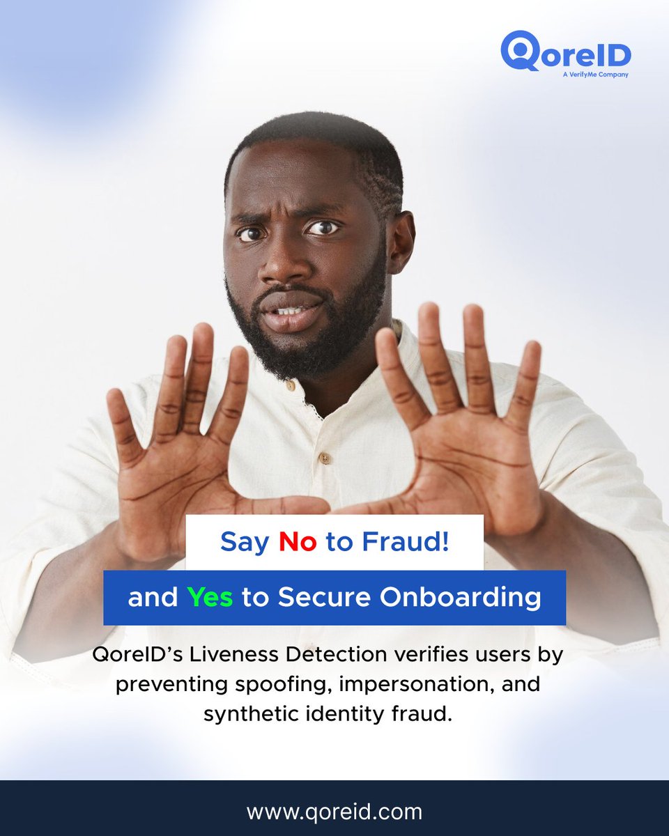 getqoreid's tweet photo. Fake IDs? Impersonation? Not on our watch
Protect your platform
Authenticate users
Enhance customer experience
#QoreID #FraudDetection #SecureOnboarding https://t.co/hveYeWswUU