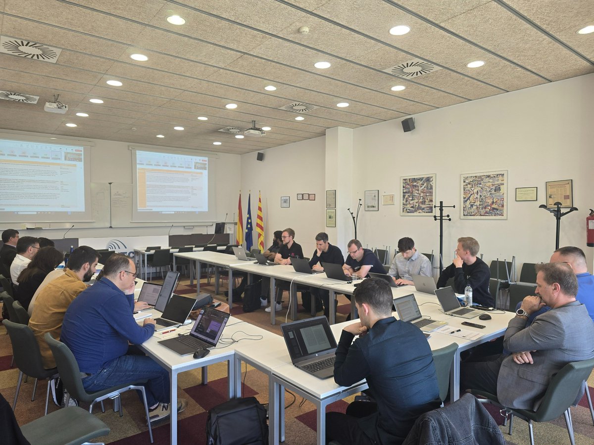 CobaltEUProject's tweet image. The COBALT plenary meeting kicked off in Castelldefels, Barcelona with a focused technical session on April 28th. Hosted by Centre Tecnològic de Telecomunicacions de Catalunya (CTTC).
#COBALT #cybersecurity #DigitalTwinning #quantumcomputing #certification #horizoneurope