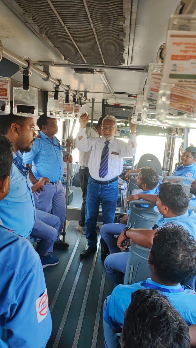 CRUT_BBSR's tweet photo. Glimpses from Day 2 of the training on safe and efficient driving practices for #AmaBus captains from Rourkela & Sambalpur.
The program covered key driving techniques aimed at improving road safety & operational efficiency.
#CapacityBuilding
#SafeDrivingPractices
#TheWayWeMove https://t.co/TfVW0e273b