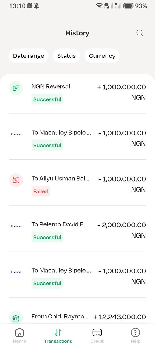 MascotHope's tweet photo. @UseLemfi @taadelodun @NIUKCommunity @Oluomoofderby That was the receipt of the payment and below is the transaction history of how all the money left the account https://t.co/mKJoZJIDHS