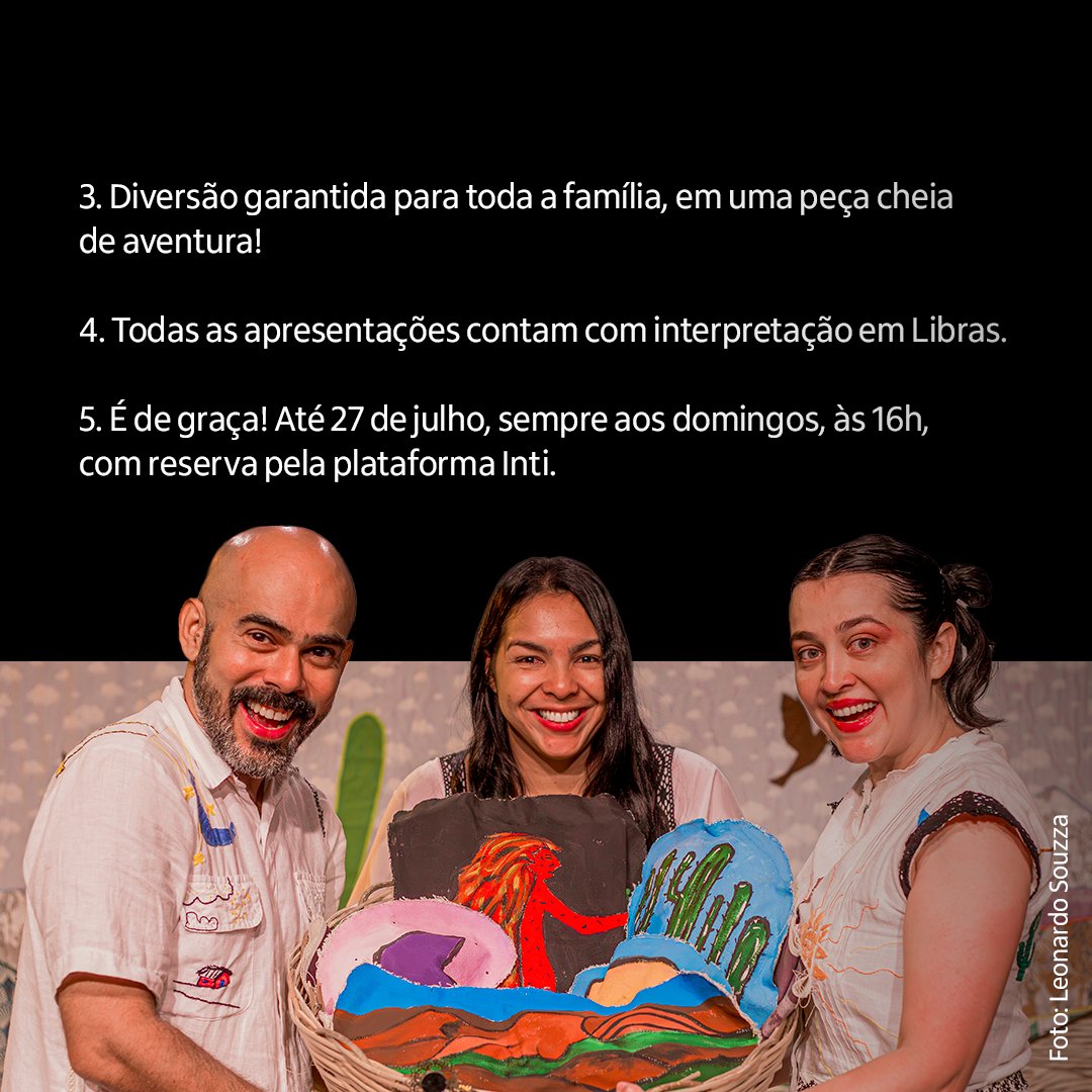 TEATRO INFANTIL 🏺 Se você ainda não viu o espetáculo “A botija: um pequeno inventário de histórias fantásticas do Nordeste brasileiro” aqui no IC, trouxemos cinco motivos para você não querer perder!  🧡