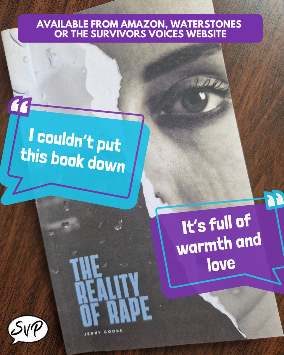 The Reality of Rape by Jenny Cooke is the first memoir to be published by Survivors Voices Press, and the reviews so far are brilliant! Get your copy from Amazon, Waterstones or our website: survivorsvoices.org/shop/ and please leave a review to help the book reach more people.