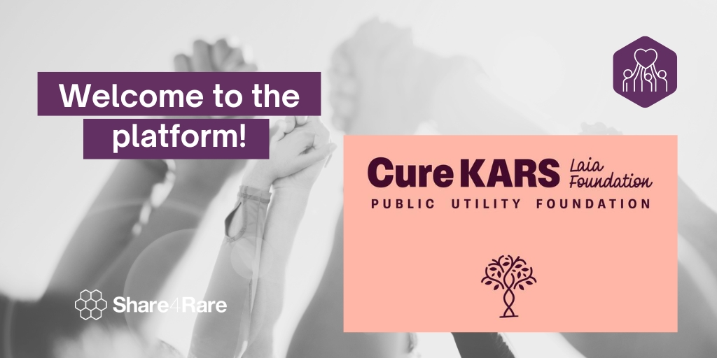 Share4Rare_eng's tweet photo. 🎉 We keep growing! The Cure #Kars - Laia Foundation joins our platform. Welcome! 🙌
If you'd also like your organisation to be part of #Share4Rare, fill out the following form 👉 https://t.co/xHIPbnbU3c
#rarediseases #kars1 #share4rarecommunity https://t.co/jVWhUD2g5t