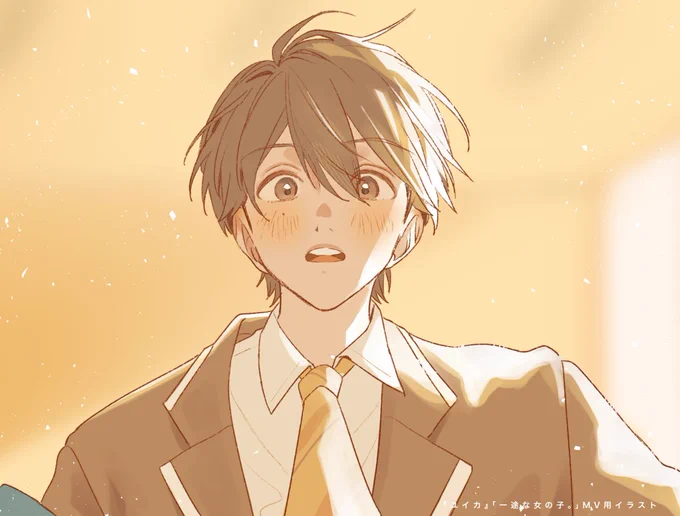 『ユイカ』さんの楽曲「一途な女の子。」のJK、コンテ、MVイラストを描かせていただきました!強気のかわいいが詰まった女の子とやわらかい男の子の恋が『ユイカ』さんらしさで描かれた楽曲で、どこを切り取ってきゅんかわです癖になる!あたためられてきた楽曲、ぜひよろしくお願いいたします! 