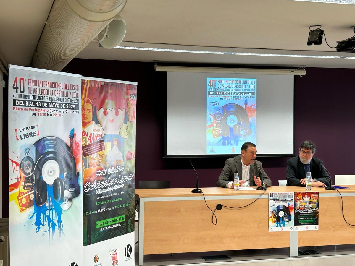 Por su parte, la 40ª Feria Internacional del Disco traerá vinilos, CD’s y más del 9 al 13 de mayo

También habrá música en directo con el festival Festiferia los días 9 y 12.

Consulta toda la info aquí:
#SanPedroRegalado #ValladolidEsCultura