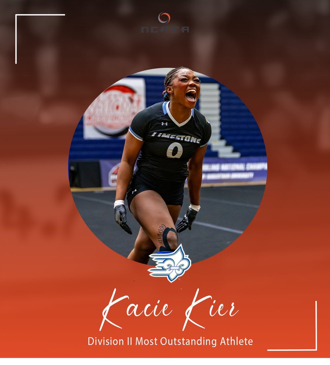 theNCATA's tweet photo. The DII Most Outstanding Athlete of the Year is @LUacrotumbling's Kacie Kier 🏆

https://t.co/zioPiZjEim https://t.co/LQ1ukTtKkD