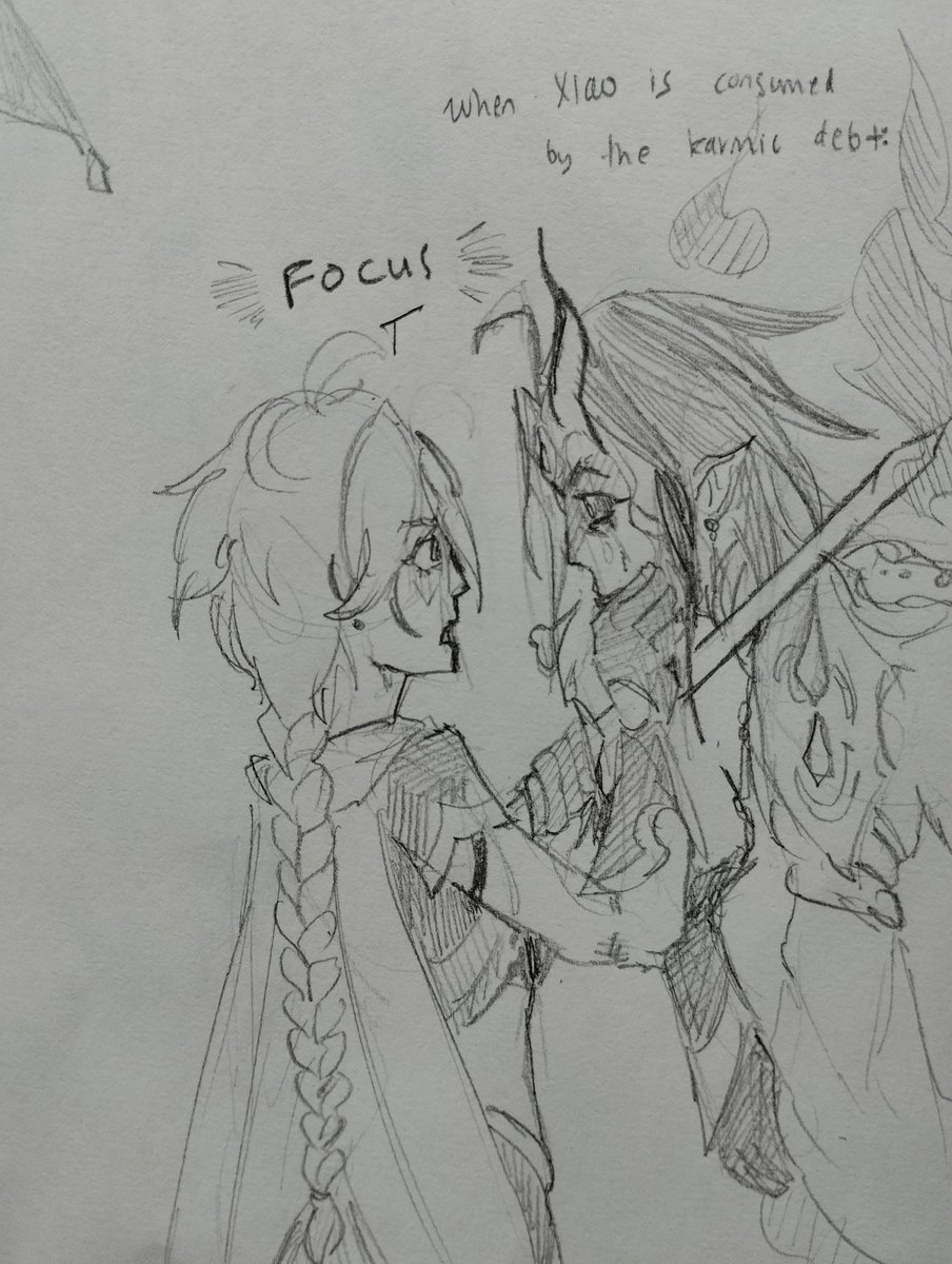 Abyss herald Xiao x Abyss prince Aether, a servant type of dynamic 

#Aexiao #Xiaother #XiaoAether #xiaoae 

"You outdid yourself again, prince." 
"Yes, ugh- you're right."