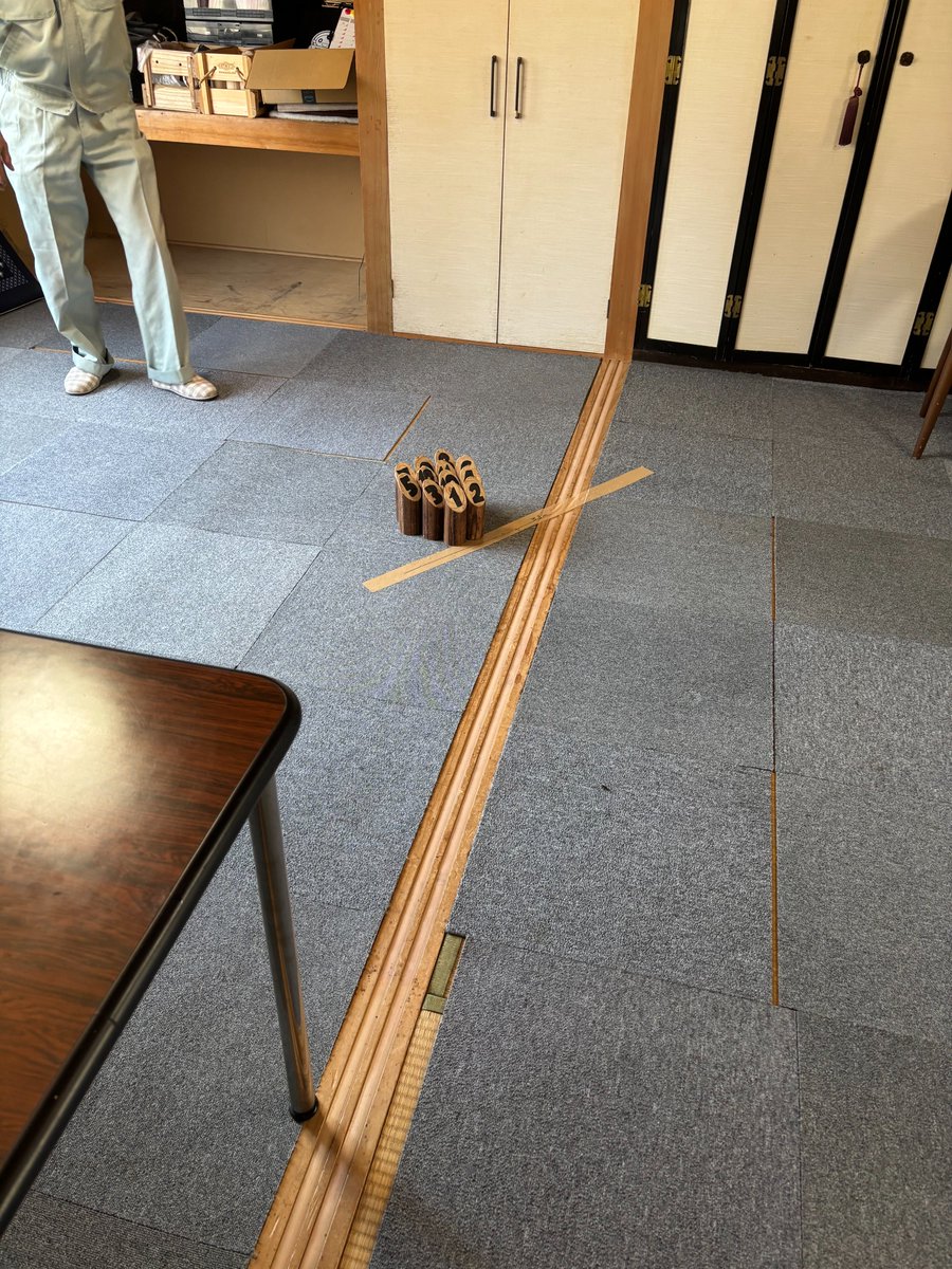 ShedsJapan's tweet photo. Pokke-Kotan Men's Shed had the first mölkky championship today. https://t.co/CSYj3es0Fi