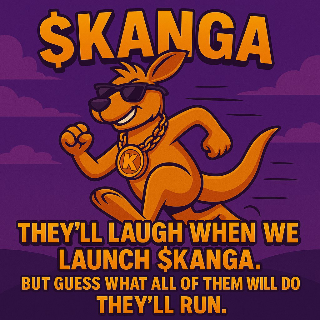 Kanga2moon's tweet photo. They laughed when we launched $KANGA.
They laughed at Doge. They laughed at Pepe.
But guess what all of them did?
They ran.
🦘💥
This ain’t a joke. This is the hoppening.
#KANGA #MemeCoinSeason #Solana #DegenEnergy #KangaArmy https://t.co/dpavf5eu6x