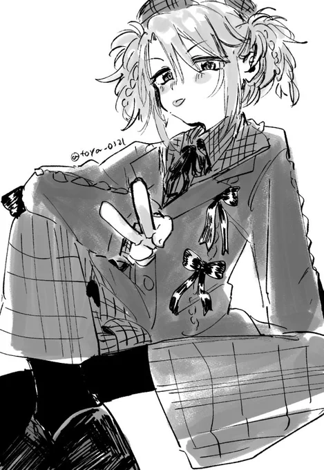色のついた絵がない
 #今月描いた絵を晒そう 