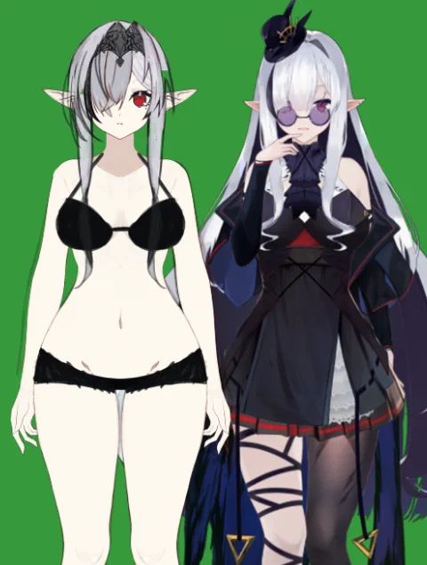 べースができたぞぉ～! まだ髪型どうしようかは悩むけどまぁ素がいいから前回よりいい出来になりそうね