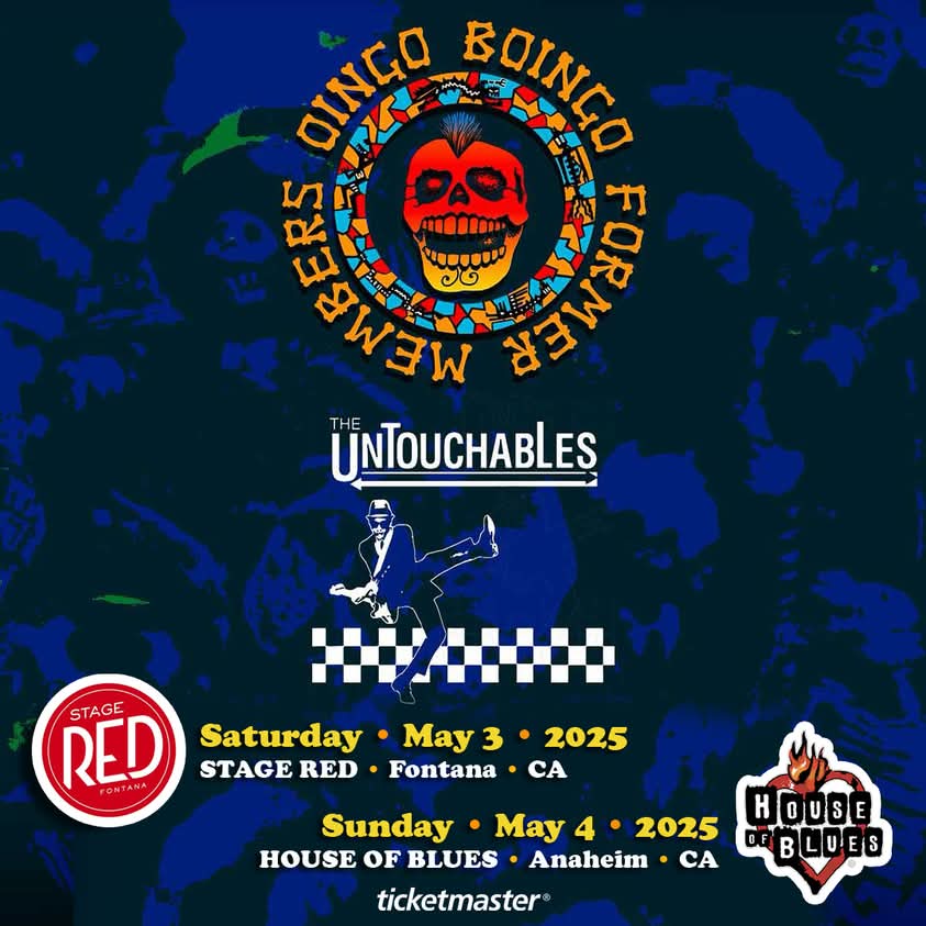Untouchables_LA's tweet photo. ThIs weekend cannot come soon enough! We're back with @OBDPOFFICIAL Saturday @StageRedFontana and Sunday @HOBAnaheim. Tix at the link in our Bio! Do it to it. See you on the dance floor!
#TheUntouchables #oingoboingoformermembers #oingoboingo #ie #oc #fontana #anaheim https://t.co/WIHOzUcdAz