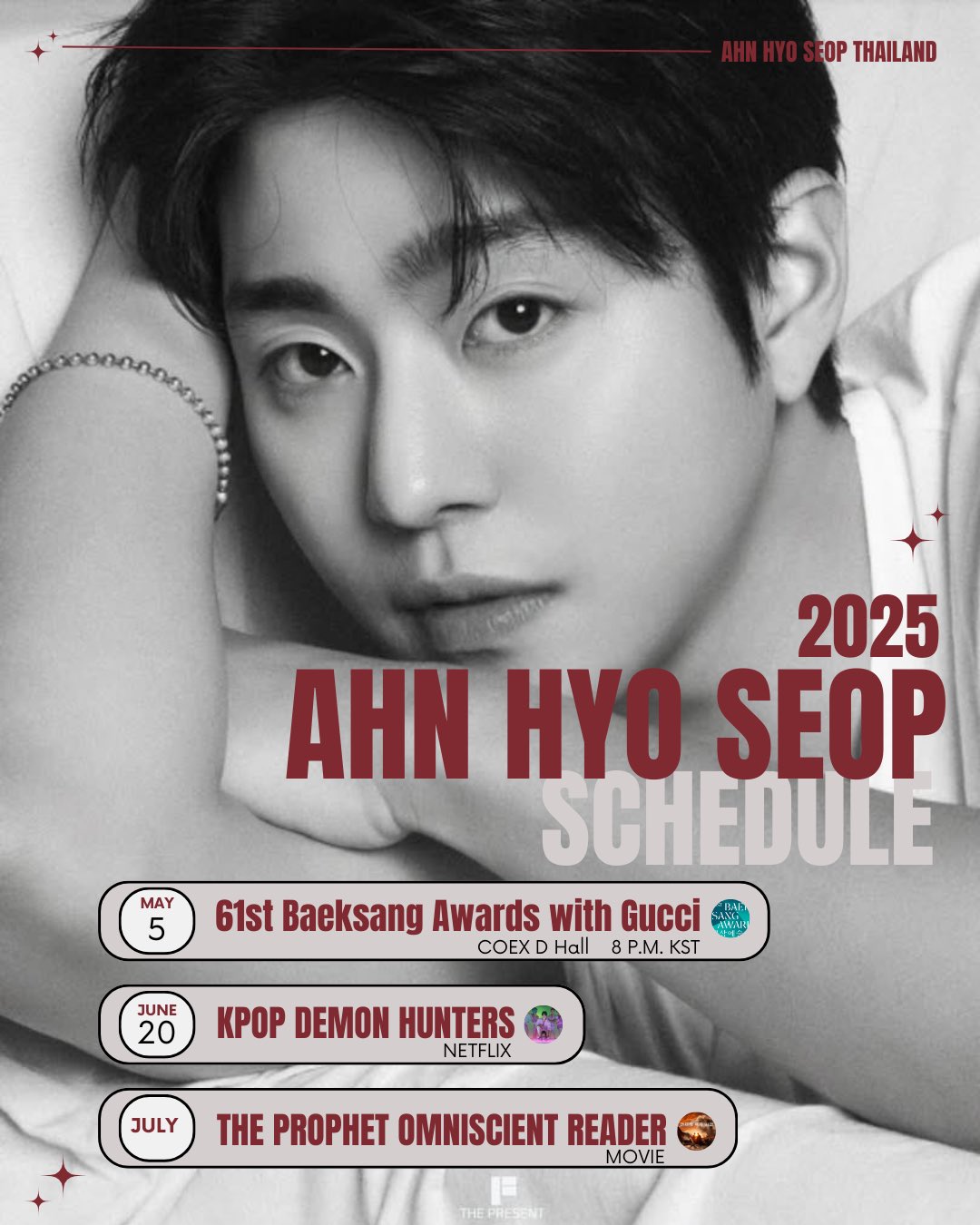 cocor0666専用AHN HYO SE OP 2025CALENDAR AHN HYO SEOP 2025 CALENDAR - THE PRESENT COMPANY STORE