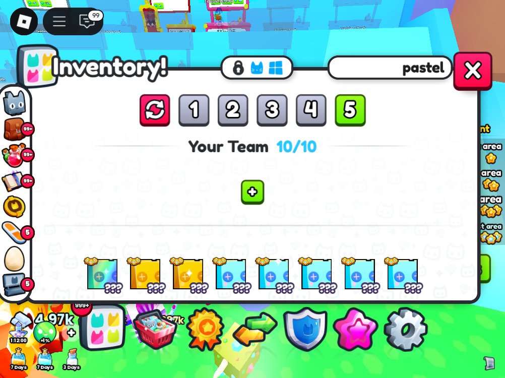 EugamusOrig2's tweet photo. Wow! I hatched the Rainbow Huge Pastel Sock Bunny after opening the last 203 Easter gifts. I hatched the other 2 golden huges and 5 normal huges for total of less 1800 Easter gifts for 2 days while staying at the plaza. <3
#Ps99 #PureF2PLuck #iloveroblox_twotwo account https://t.co/yaFXIX8LAC