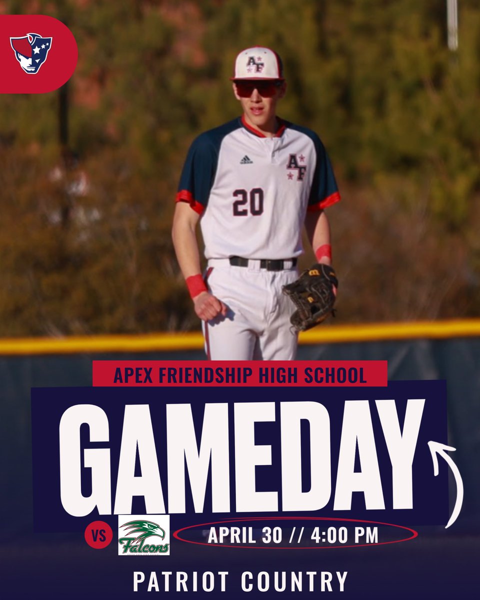 Patriots Baseball (@afhs_baseball) on Twitter photo ⚾️⚾️⚾️GAMEDAY!!!!⚾️⚾️⚾️
SWAC TOURNAMENT SEMIFINALS!!!!
Varsity vs <a href="/GHBaseball/">Green Hope HS Baseball</a>
📍 Patriot Country
⌚️ 4:00
🎟️ gofan.co/app/school/NC6…
#DHTBB #BTB ⚾️⚾️⚾️GAMEDAY!!!!⚾️⚾️⚾️
SWAC TOURNAMENT SEMIFINALS!!!!
Varsity vs <a href="/GHBaseball/">Green Hope HS Baseball</a>
📍 Patriot Country
⌚️ 4:00
🎟️ gofan.co/app/school/NC6…
#DHTBB #BTB