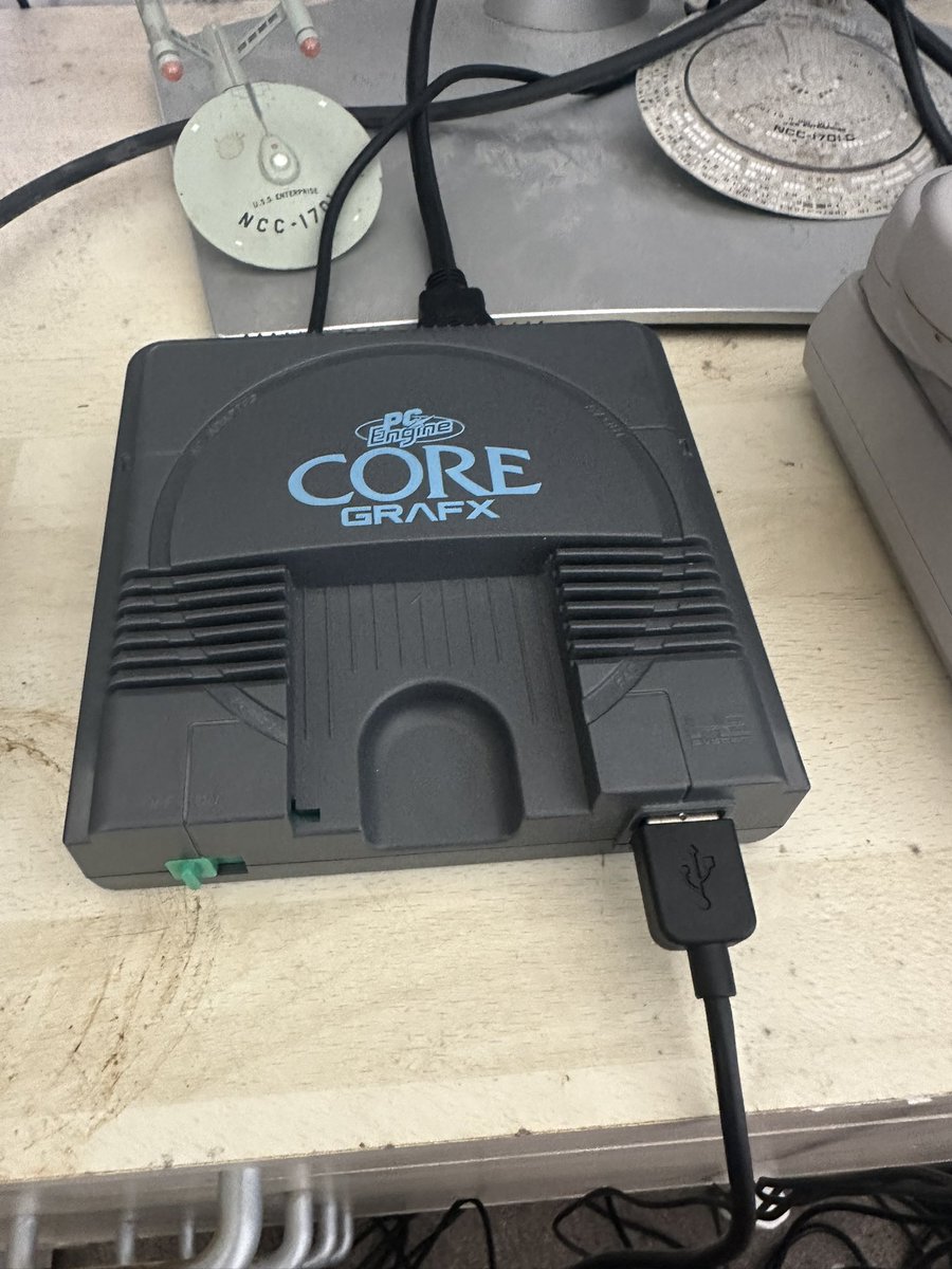 Geeky_Guys's tweet photo. Treated myself to a PC Engine Core Grfx Mini Console, it’s time for some classic Japanese gaming &amp; some perfect arcade ports gaming too! 😀 📺 🎮

#pcengine #turbografx16 #TurboGrafx
#coregrfx #gaming #gamer #videogaming #classicconsole #japanesegames https://t.co/2nXGSvexwh