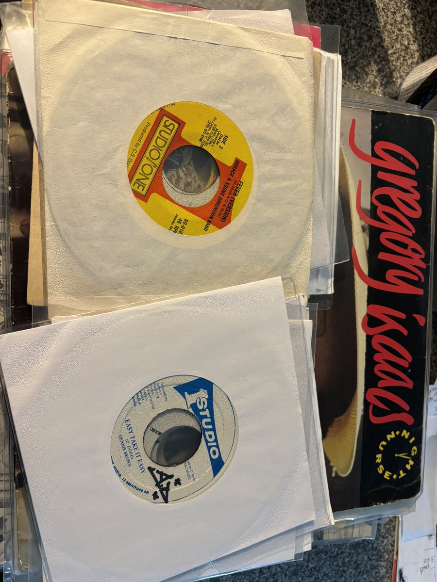 Little pile of reggae and soul bits going on the store today 👍

Shop open from 3-9 today