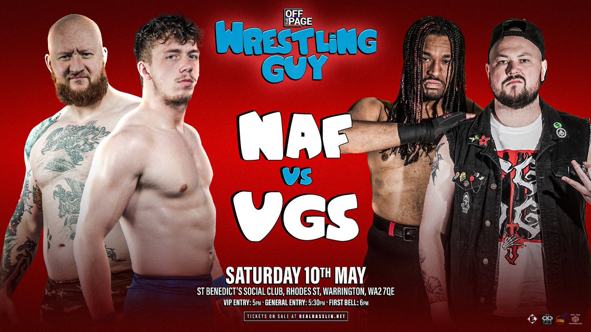 OffThePage_WP's tweet image. ANNOUNCED FOR MAY 10TH IN WARRINGTON
- VIP: PRINCE VS BSM VS DUXX
- NAF VS VGS
- NADJEI VS DAVIE
- CLAM INVITATIONAL
Much more!
Get tickets now: skiddle.com/e/40909961