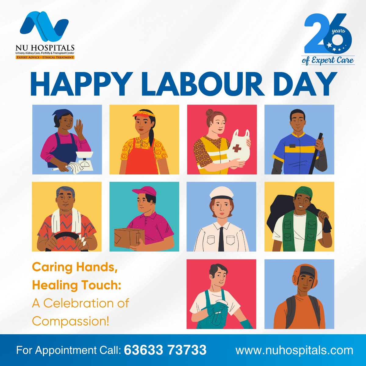 Today, we honor the caring hands and healing touches that make the world a better place! 
From doctors to nurses, these hands provide comfort, care, and compassion to those in need. 🙌
A big shout-out to all those who heal with their hearts and hands! 💪✨