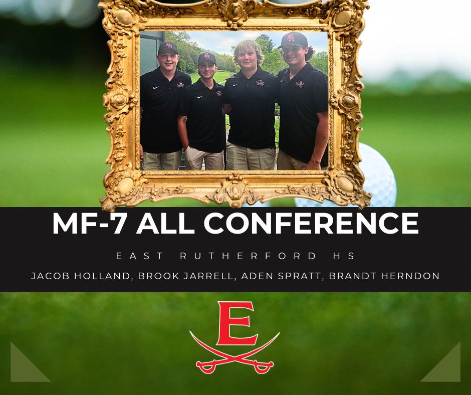 2025 MF-7 Men’s Golf All Conference

🏌️Jacob Holland
🏌️Brook Jarrell
🏌️Aden Spratt
🏌️Brandt Herndon 

#SwordsUp⚔️