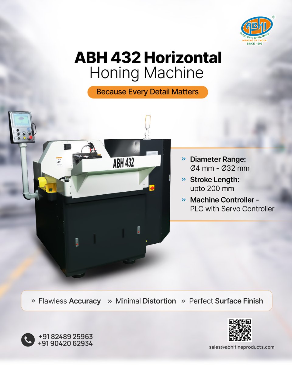 abhi_fine's tweet photo. Constant Expansion Pressure Ensures Performance, with Auto Wear Compensation for Sizing and 𝐁𝐮𝐢𝐥𝐭-𝐈𝐧 𝐅𝐢𝐥𝐭𝐫𝐚𝐭𝐢𝐨𝐧 𝐟𝐨𝐫 𝐌𝐚𝐢𝐧𝐭𝐞𝐧𝐚𝐧𝐜𝐞-𝐅𝐫𝐞𝐞 𝐔𝐬𝐞.

https://t.co/dM7ZTGhUZg

#Honingmachine #Honing #ABH432 #Horizontalhoning #Abhifineproducts https://t.co/0SwkI3JEO3