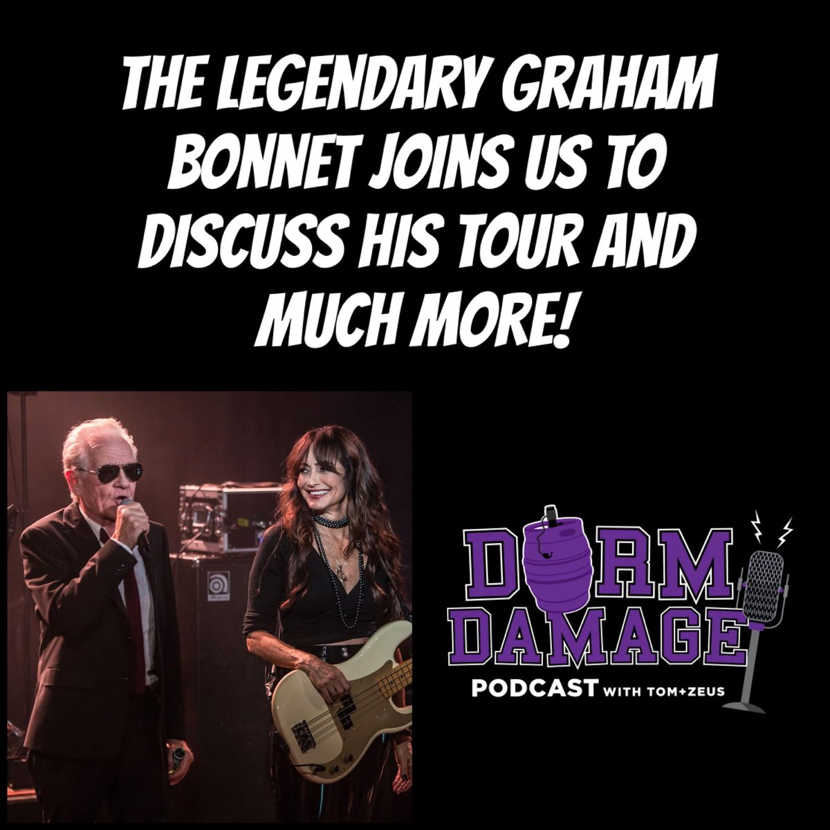 SIOLoudcast's tweet photo. 🚨NEW EPISODE! On the latest episode of Dorm Damage, we welcome back the legend, @grahambonnet to talk about his current tour and much more!

CHECK US OUT!👇🏻 https://t.co/2QAZ65SG9H

@PantheonPods @bethami https://t.co/bfm5FsMiE2