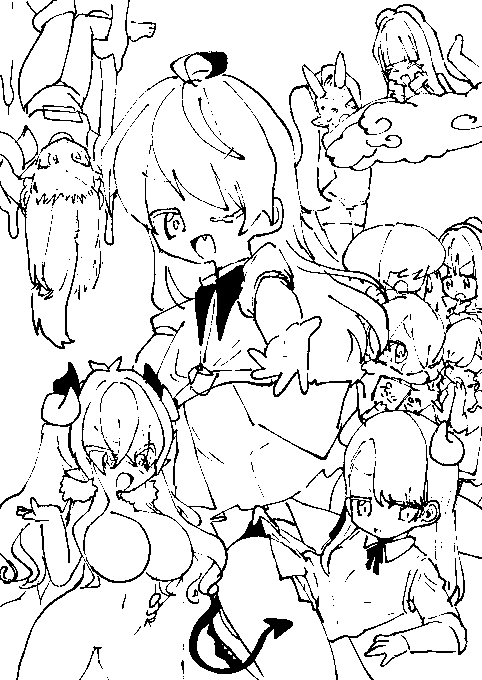 告知絵もみて〜ぷにまんいっぱいいるよお 