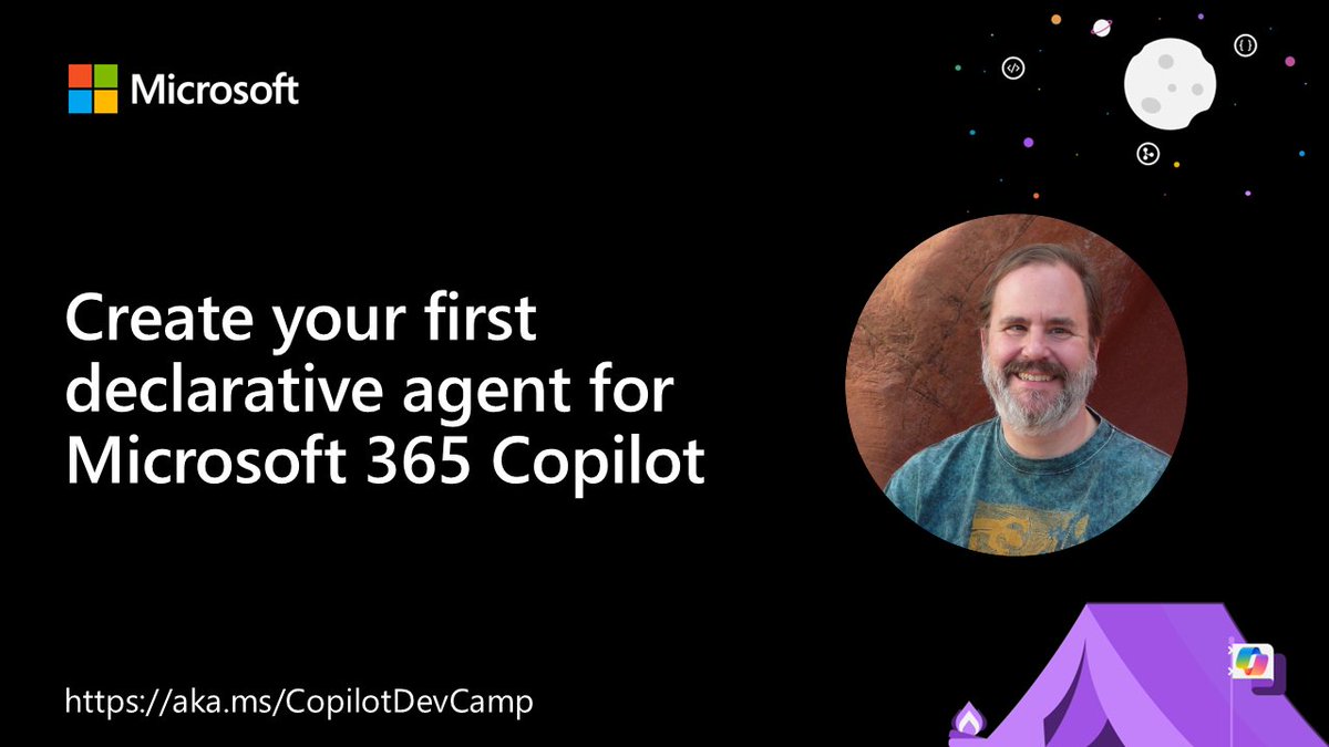 Create your first Declarative Agent for Microsoft 365 Copilot!

Let @bob1german show you how to build your first declarative agent using Copilot, streamlining your Microsoft 365 solutions.

📺 Watch the demo here → msft.it/6019SRH3D

#Microsoft365Dev #Copilot #Agent