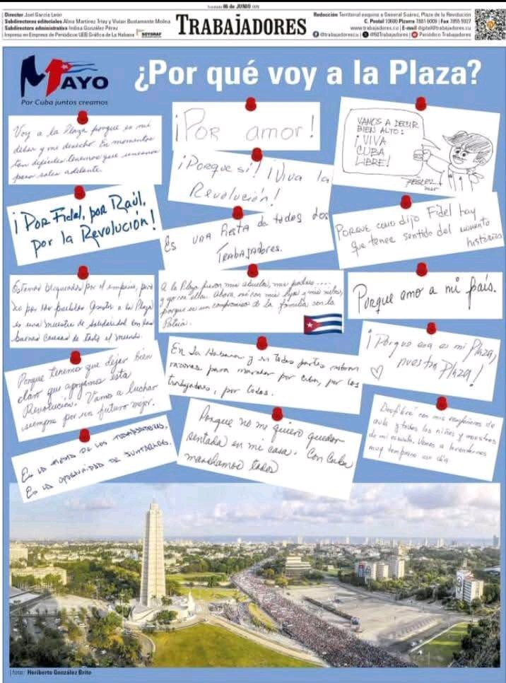 #CENCuba/ Razones para estar presentes en las plazas este Primero de Mayo, las autoridades electorales en #SantiagoDeCuba, como los primeros
#SiempreSantiago