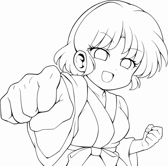 乱あ原稿の一部ラフ画🎵あかねちゃん
#あかね 