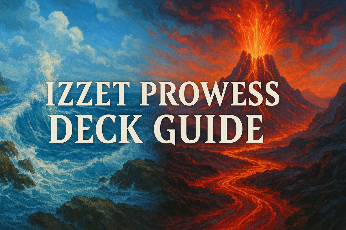 Izzet Prowess Comprehensive Deck Guide now available on <a href="/TryMetafy/">Metafy</a> for 25$! 

Over 11k words with card choices, sideboarding guide, deep dives on each major matchup, play patterns, keep or mull situations as well as meta evolution adjustments! 

metafy.gg/guides/view/st…