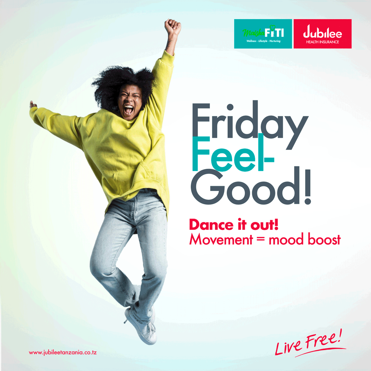 maishafititz's tweet photo. Put on your favorite song and move! Dancing releases endorphins and relieves stress.

#maishafiti https://t.co/SnmLDd5YU5