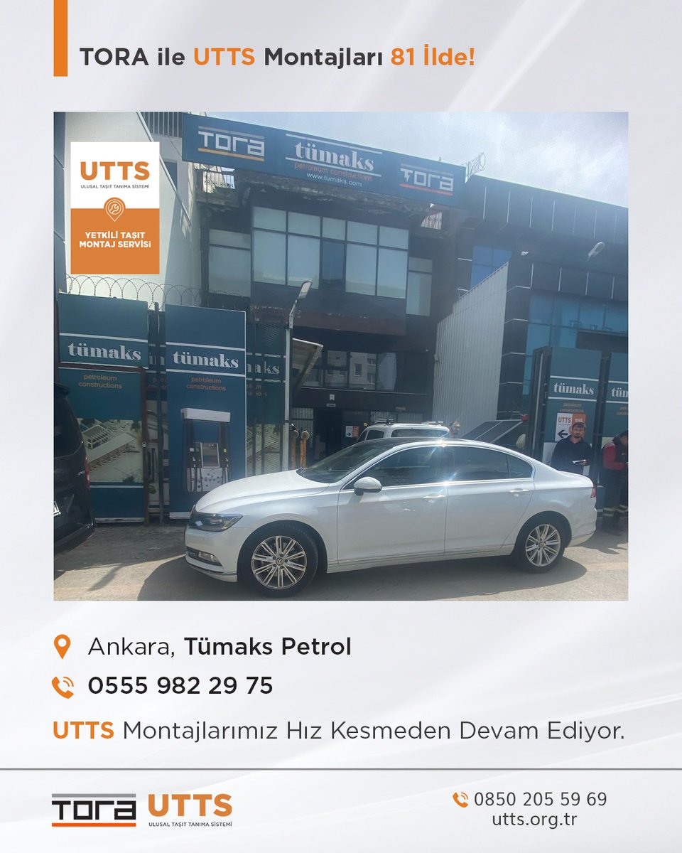 UttsMontaj's tweet photo. UTTS montajlarımız hız kesmeden devam ediyor.
📍Ankara, Tümaks Petrol
https://t.co/6H1jMHq4el | 0850 205 59 69

#UTTS
#UlusalTaşıtTanımaSistemi
#TaşıtTanımaBirimi
#UTTSMontaj
#UTTSTTB
#TTBMontaj
#Tora https://t.co/wl7avqzVux