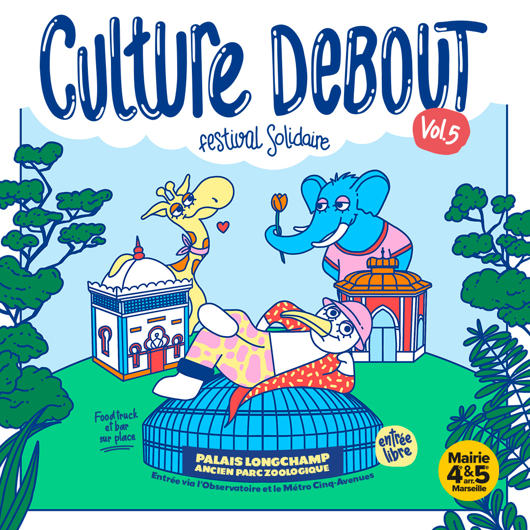 #Culture | Rendez-vous du 23 au 25 mai au parc Longchamp, pour la 5ᵉ édition du festival solidaire Culture Debout 📅 

🌐Plus d'infos : bit.ly/3WzHuT6