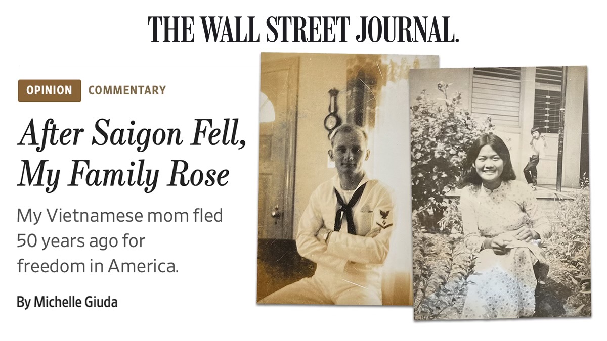 michellegiuda's tweet image. Fifty years ago, Saigon fell.
My mom fled South Vietnam.
The war my dad served in came to an end.
Today, I get to honor their story—and our love for America—in the @WSJ.
Communism remains the scourge of the earth.
Freedom is fragile—and now it’s up to us to keep it.
Can Do.
Read…
