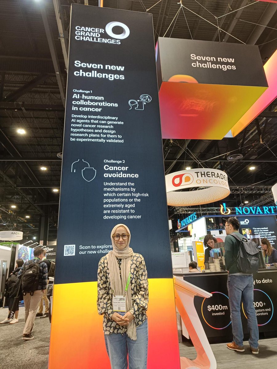 Cancer Grand Challenges (@cancergrand) on Twitter photo New review from Mariam Jamal-Hanjani (pictured below at our #AACR2025 stand 2327) and team CANCAN in <a href="/CD_AACR/">Cancer Discovery</a> 🔽 <a href="/JanowitzTobias/">Tobias Janowitz</a> <a href="/MarcusDGon/">Marcus Goncalves</a> <a href="/EileenWhitePhD/">Eileen P. White, PhD</a> New review from Mariam Jamal-Hanjani (pictured below at our #AACR2025 stand 2327) and team CANCAN in <a href="/CD_AACR/">Cancer Discovery</a> 🔽 <a href="/JanowitzTobias/">Tobias Janowitz</a> <a href="/MarcusDGon/">Marcus Goncalves</a> <a href="/EileenWhitePhD/">Eileen P. White, PhD</a>