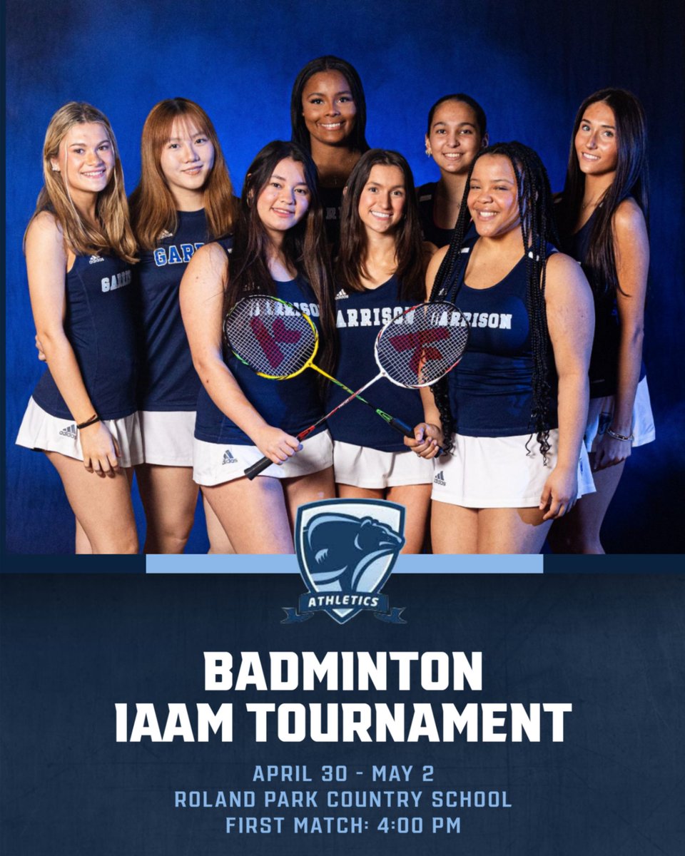 The IAAM Badminton Tournament begins today!  Good luck to our athletes who are competing in today's matches!  We are proud of you!!!  #GOGRIZZLIES