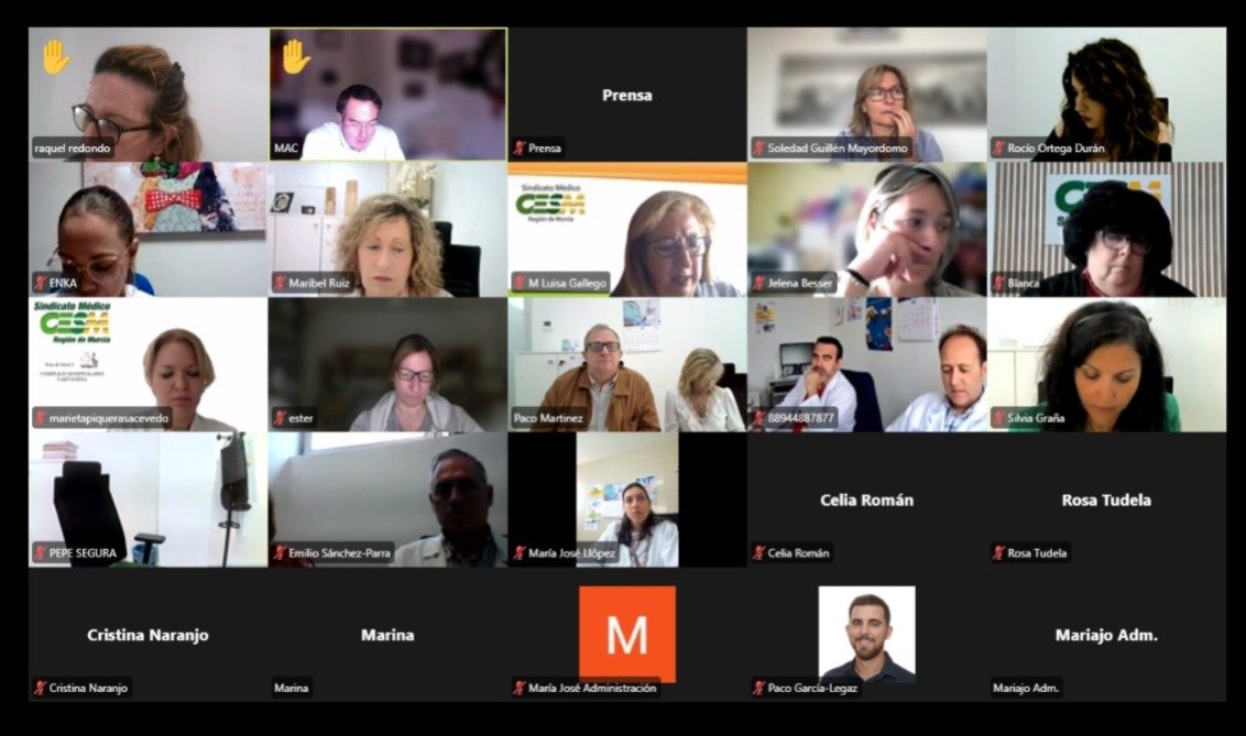 CESM Región Murcia (@cesmmur) on Twitter photo El #EquipoCESM🟢🟠se reúne para seguimiento del calendario de movilizaciones #NoAlBorradorEstatutoMarco❌
🗓️Concentración en <a href="/DelegGobMurcia/">DelegGobMurcia</a> 5 de mayo
🗓️Asambleas informativas posteriores
🗓️Recogida de firmas para presentar en <a href="/sanidadgob/">Ministerio de Sanidad</a>
🗓️1ª jornada #HuelgaMédica 23 de mayo El #EquipoCESM🟢🟠se reúne para seguimiento del calendario de movilizaciones #NoAlBorradorEstatutoMarco❌
🗓️Concentración en <a href="/DelegGobMurcia/">DelegGobMurcia</a> 5 de mayo
🗓️Asambleas informativas posteriores
🗓️Recogida de firmas para presentar en <a href="/sanidadgob/">Ministerio de Sanidad</a>
🗓️1ª jornada #HuelgaMédica 23 de mayo