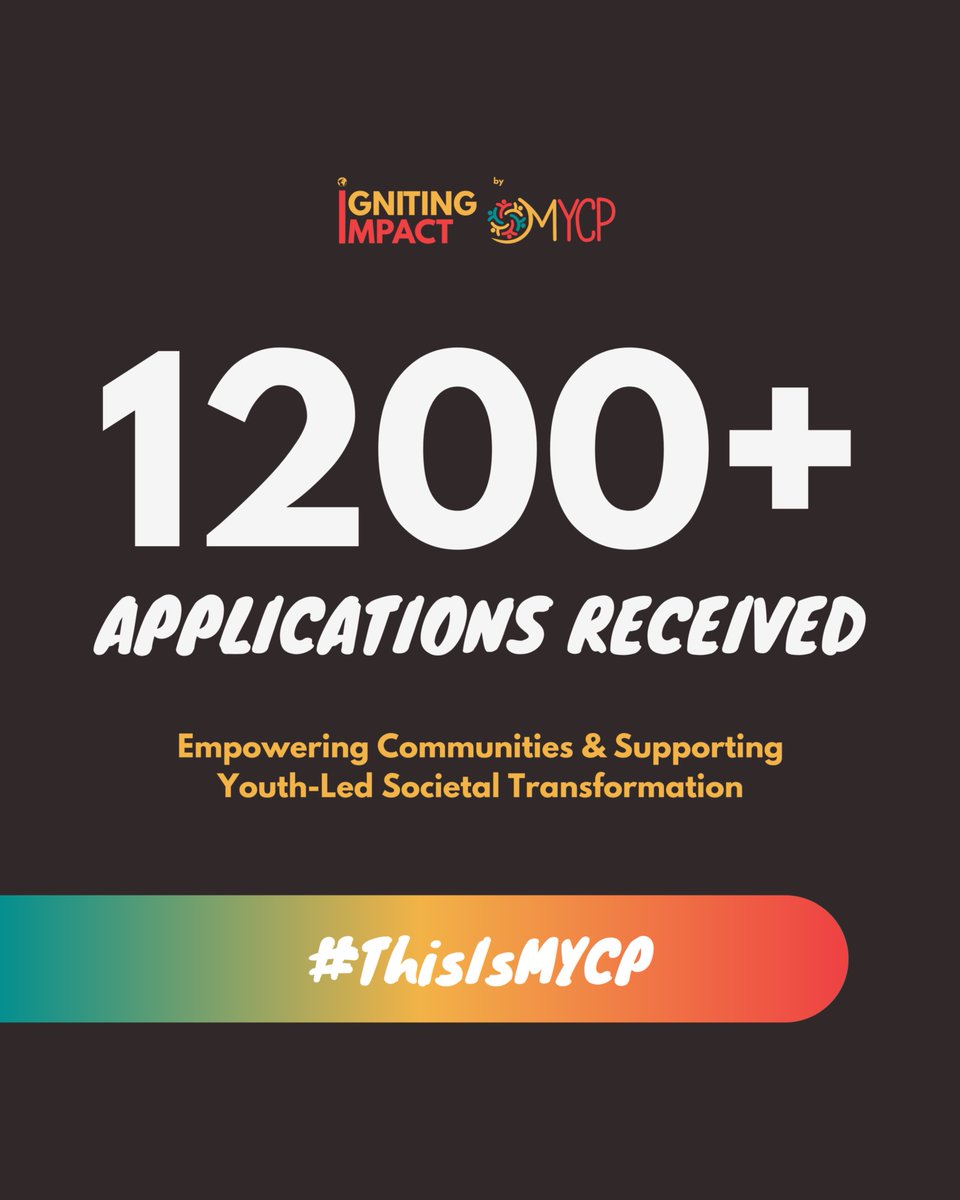 Our #IgnitingImpact Micro-Grants applications are NOW CLOSED! 

We received 1200+ incredible initiatives from across Africa, SWANA, Asia-Pacific &amp; LAC 🌏

Our fully youth grants committee is now hard at work reviewing every single one! 

#ThisIsMYCP
