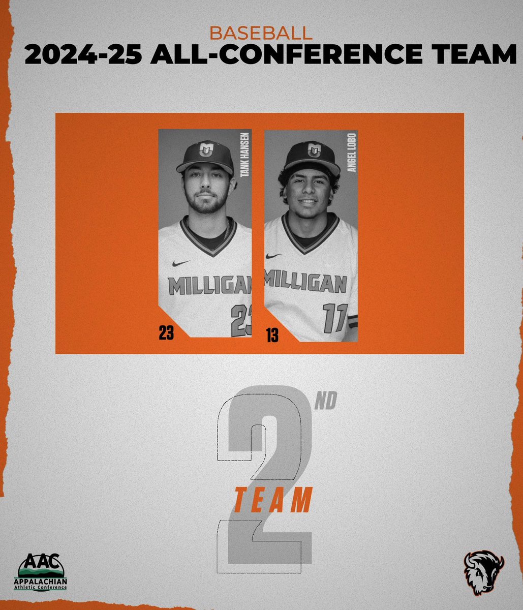 Milligan University Athletics (@milliganbuffs) on Twitter photo ๐๐๐๐-๐๐ ๐๐๐ ๐๐๐ฆ๐๐๐๐๐ ๐๐๐ ๐๐ข๐ก๐๐๐ฅ๐๐ก๐๐ ๐๐๐ฅ๐ฆ๐ง ๐๐ก๐ ๐ฆ๐๐๐ข๐ก๐ ๐ง๐๐๐ โพ๏ธ
๐ธFirst Team:
#15 Cade Kalehuawehe
#11 Braxton Baird
๐ธSecond Team:
#23 Tank Hansen
#13 Angel Lobo
Head to Milliganbuffs.com to read more! ๐
#buffnation ๐ฆฌ ๐๐๐๐-๐๐ ๐๐๐ ๐๐๐ฆ๐๐๐๐๐ ๐๐๐ ๐๐ข๐ก๐๐๐ฅ๐๐ก๐๐ ๐๐๐ฅ๐ฆ๐ง ๐๐ก๐ ๐ฆ๐๐๐ข๐ก๐ ๐ง๐๐๐ โพ๏ธ
๐ธFirst Team:
#15 Cade Kalehuawehe
#11 Braxton Baird
๐ธSecond Team:
#23 Tank Hansen
#13 Angel Lobo
Head to Milliganbuffs.com to read more! ๐
#buffnation ๐ฆฌ