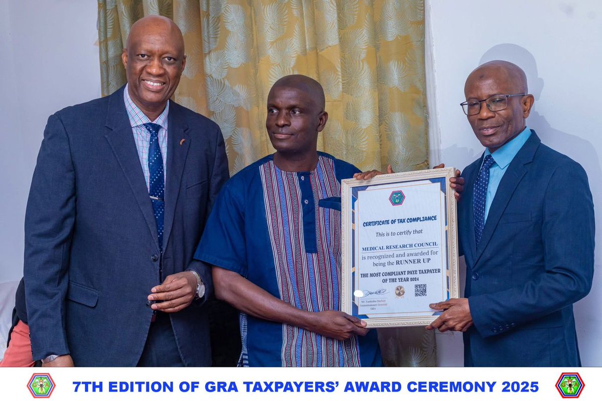mrcunitgambia's tweet image. We are honored to be recognised as Runner Up – Most Compliant Taxpayer of 2024 by the @GRAgambia at its 7th Edition Taxpayers&apos; Award Ceremony.

This recognition reflects our commitment to regulatory excellence, and active contribution to #NationalDevelopment.