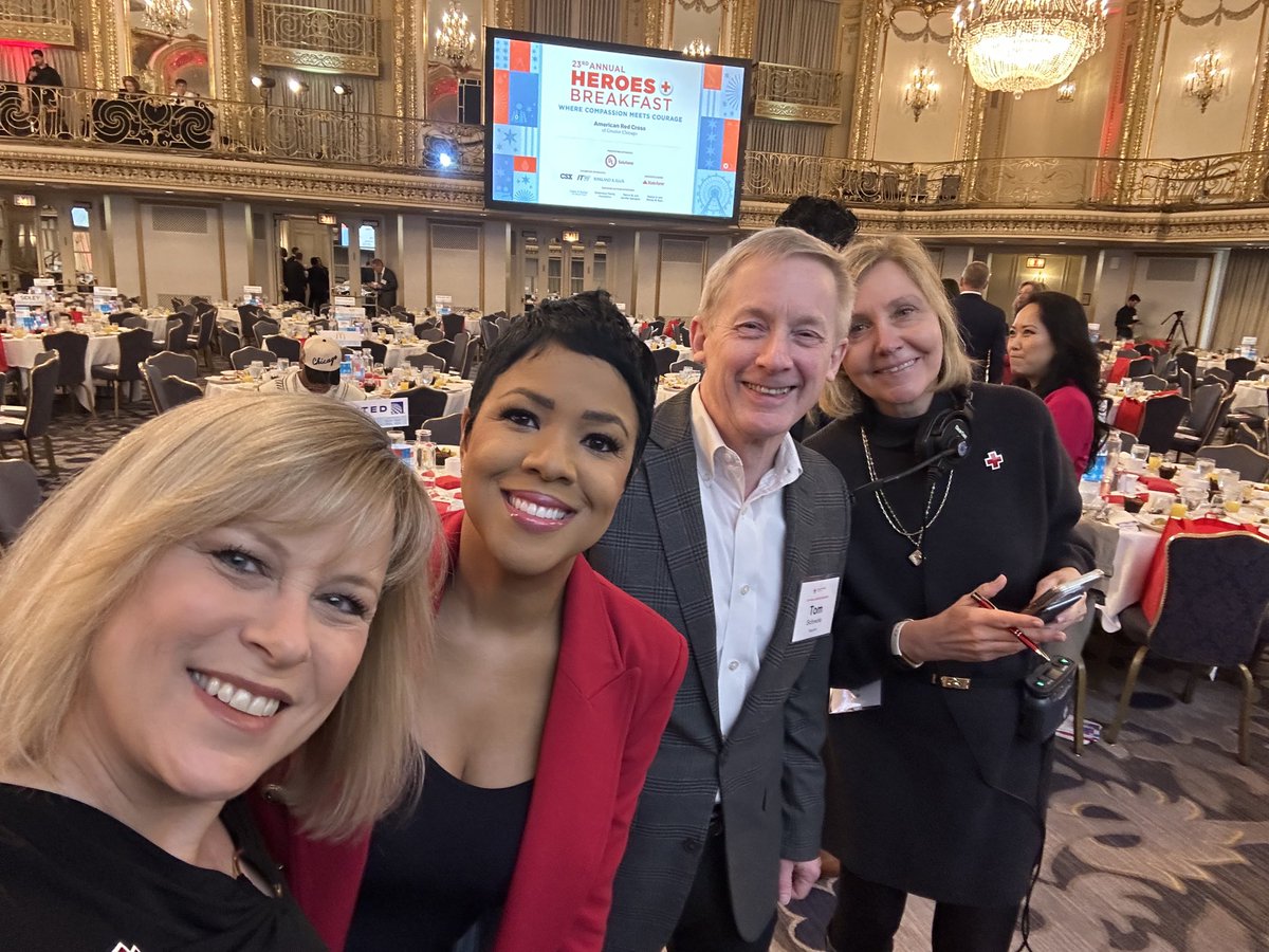 Getting ready to co-host the  #RedCrossHeroes Breakfast! With ⁦<a href="/IrikaSargent/">Irika Sargent</a>⁩
